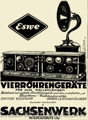 Радиоприемници 1923 - 1929 г. ESWE RE1, WV3, D-Zug 176349-5