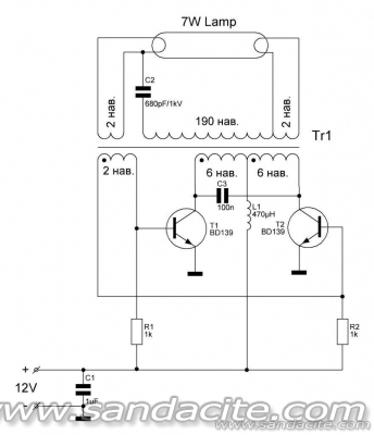 Луминисцентна лампа на 12V 20457-0