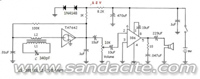 Батериен АМ приемник с TA7642 21279-0
