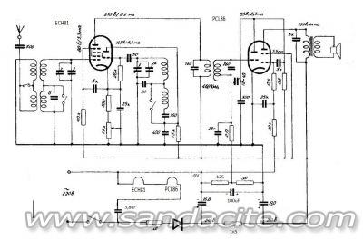 Двулампов супер за СВ - схема за мераклии 128788-1