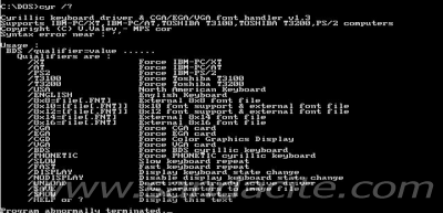 ДОС Кирилица 91088-3